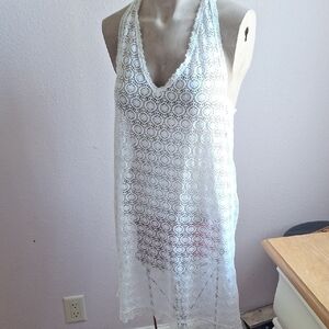 Serra White Crochet Swim Cover-Up